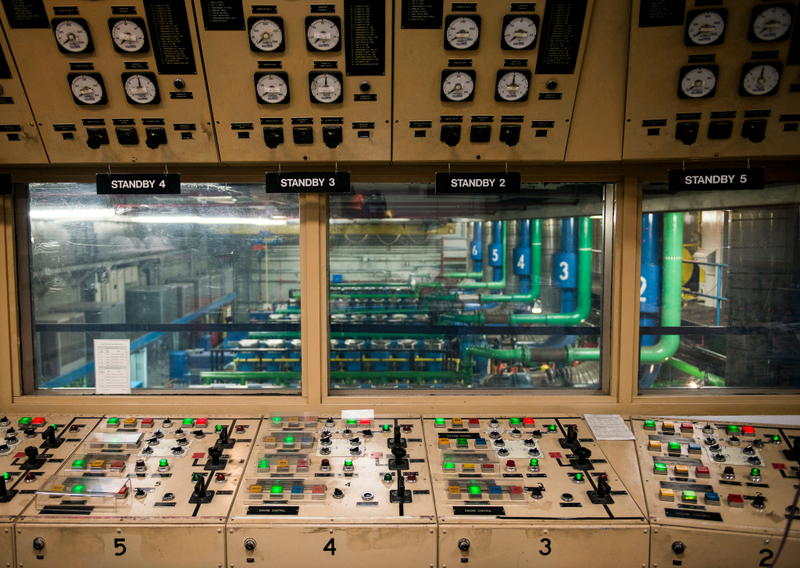 The Cheyenne Mountain Complex has six generators to utilize as backup for the mountain’s power. The six generators can power up to 500 kilowatts, enough power to sustain 5,000 homes. (U.S. Air Force photo/Staff Sgt. Andrew Lee)